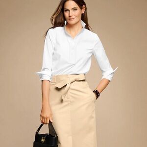 Talbots Non-Iron Popover sz M NWOT